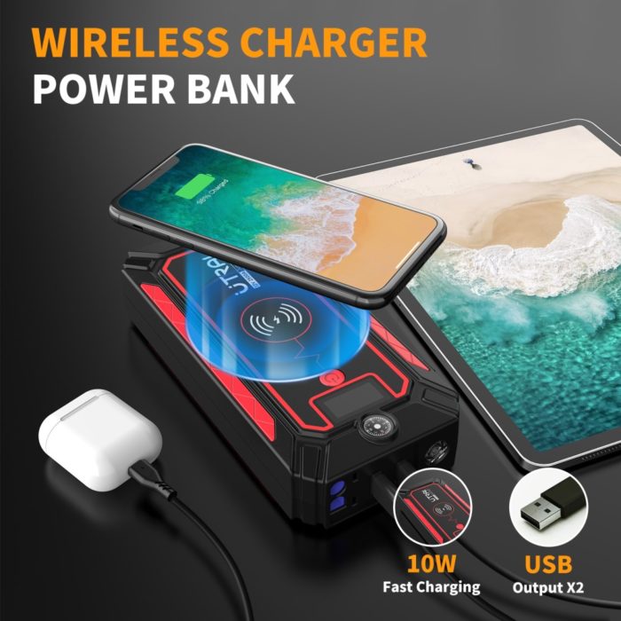 Utrai Jstar 4 - 12V 2500A starthulp - 24000mAH powerbank - Afbeelding 4