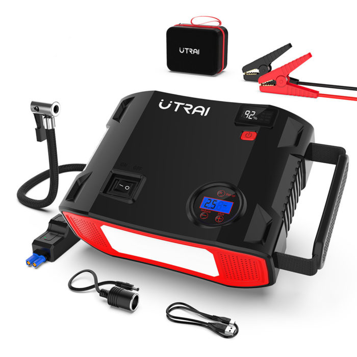 Utrai Jstar 5 - 12V 2000A starthulp - 24000mAH powerbank - 150PSI luchtcompressor - Afbeelding 4