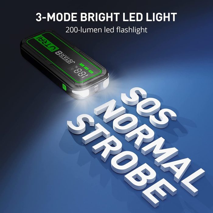 Utrai Jstar 8 - 12V 3000A starthulp - 20000mAH powerbank - Afbeelding 10