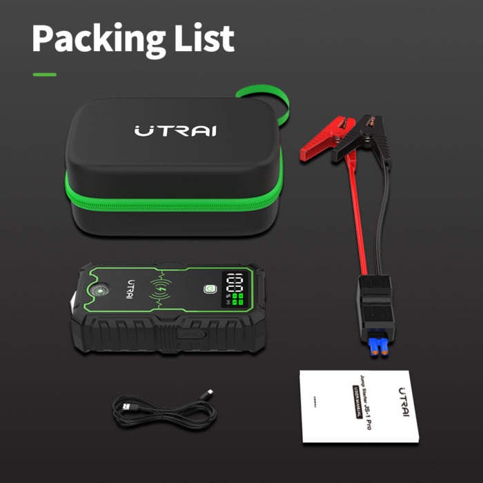 Utrai Jstar JS-1 Pro – 12V 2500A starthulp – 16000mAH powerbank - Afbeelding 7