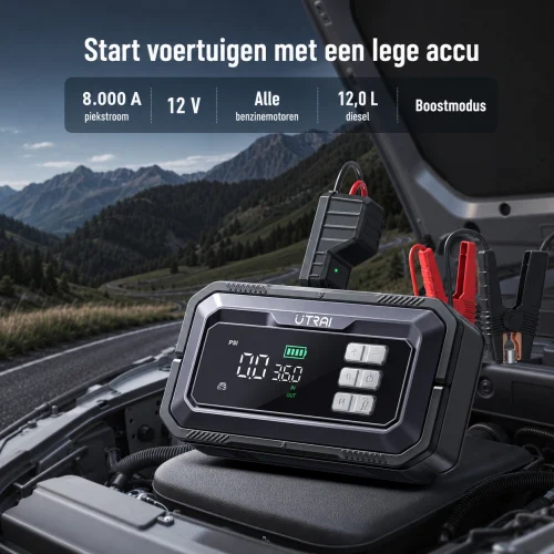 UTRAI JS-30 jumpstarter met 8000A piekstroom
