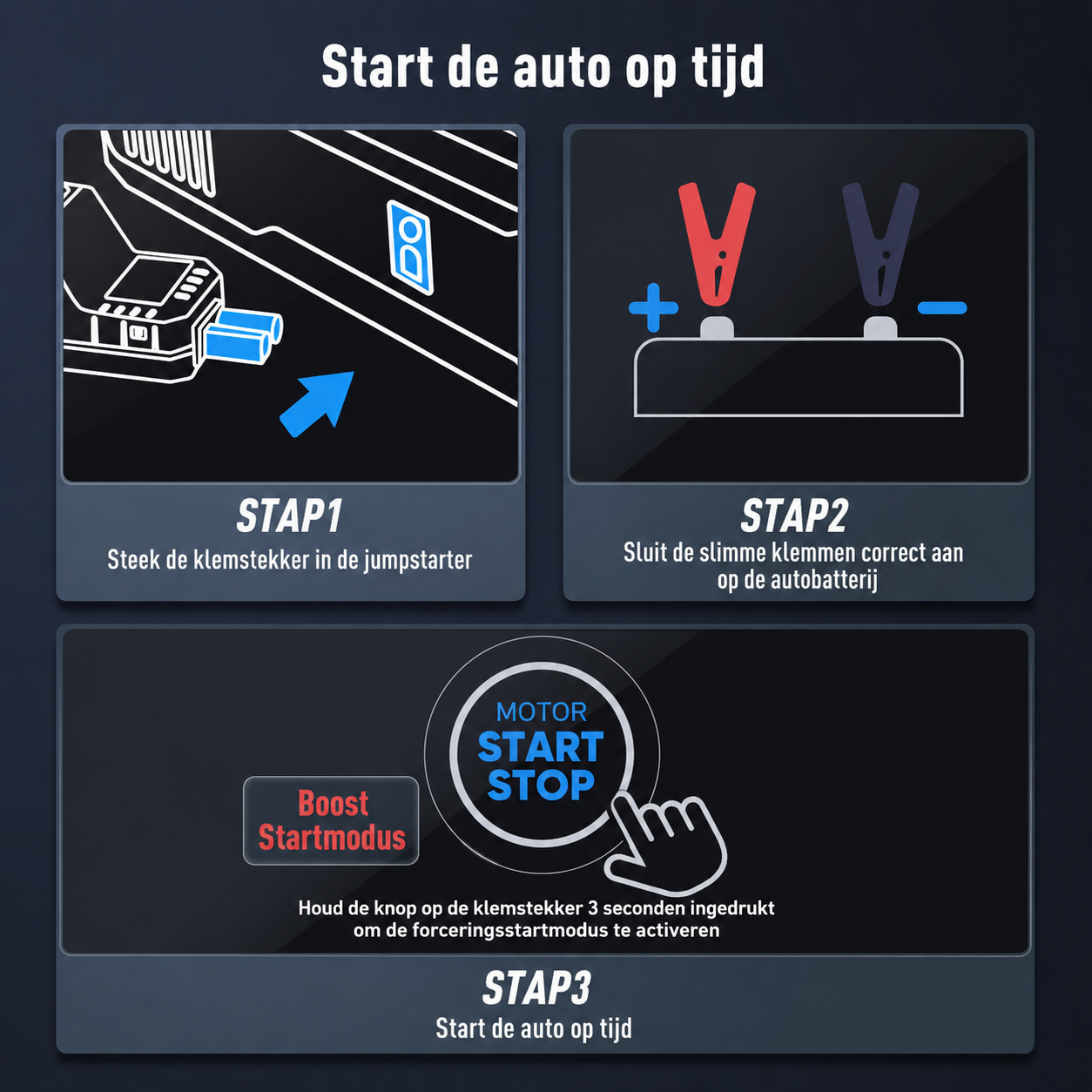 Stappen voor veilig starten met de UTRAI JS-30