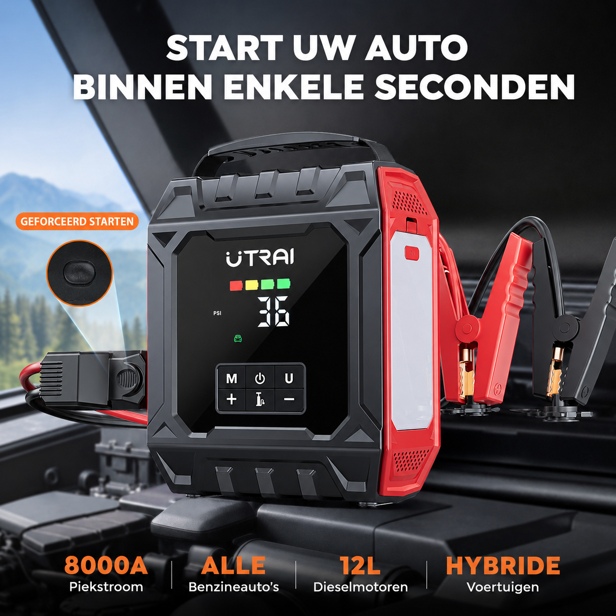 UTRAI JS-50 met 8000A piekstroom voor krachtige starthulp