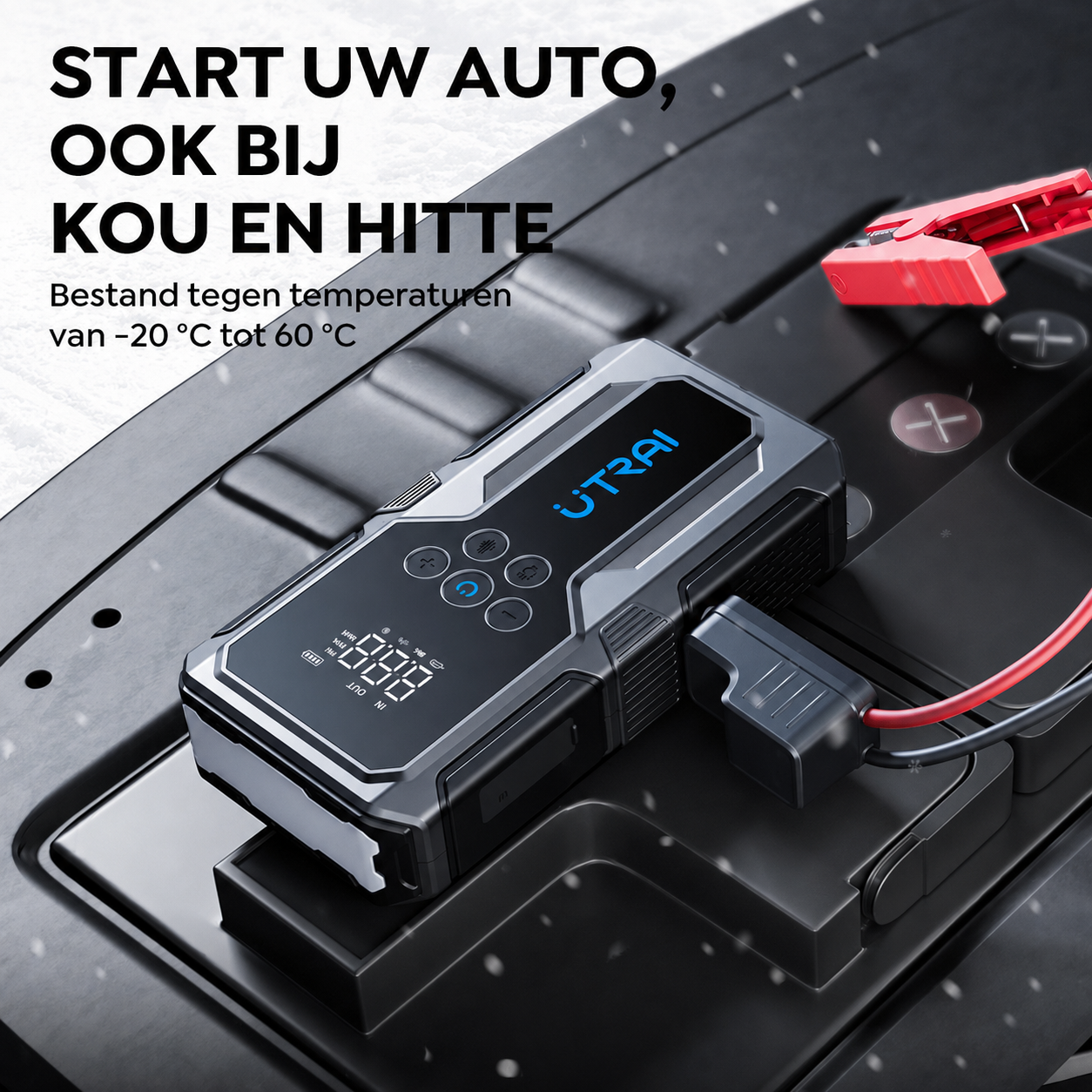 UTRAI JS-9 jumpstarter geschikt voor verschillende temperaturen